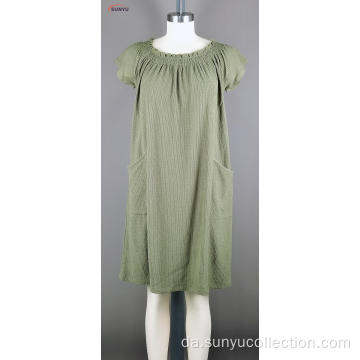 Ladie&#39;s A-line form Jaquard Long Dress